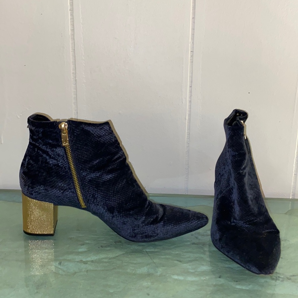 Blue 2-inch heels